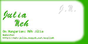julia meh business card
