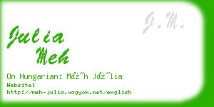 julia meh business card